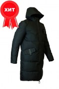 Зимняя мужская куртка удлинённая. AFDL 583 11 Черная